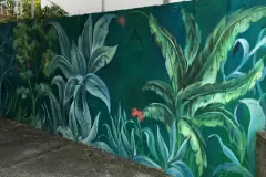 Frizerski salon - Floralni mural