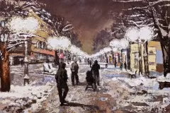 Glavna-ulica-u-Lazarevcu-50x70cm-ulje-na-platnu-2023.-011
