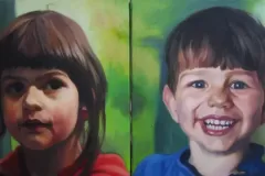 Sofija i Ilija, 80x40cm, ulje na platnu, 2007.