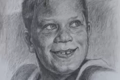 Bogdan, 50x70cm, ugalj i olovka na papiru, 2019.