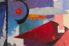Iznad grada, 100x70cm, ulje na platnu, 2016.
